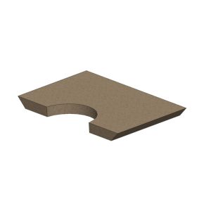 Esse BakeheartFire Box Top Baffle Back Brick – Vermiculite 