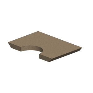 Esse WarmheartFire Box Top Baffle Back Brick – Vermiculite 