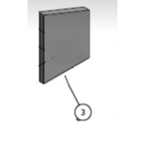 Waterford Stanley F500 Edge Left Side Fire Brick [A4-SB 2] 