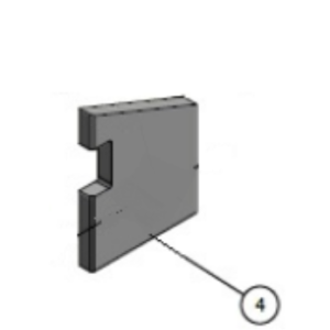 Waterford Stanley F650 Style Right Side Fire Brick [A5-SB] 