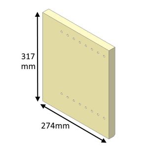 Parkray Aspect 14 Boiler(Eco) Left Hand Rear Fire Brick - ASB14016B