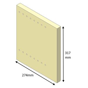 Parkray Aspect 14 Boiler(Eco) Right Hand Rear Fire Brick - ASB14017B