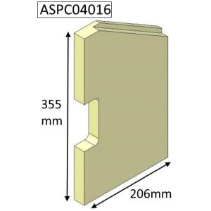 Parkray Aspect 4 Compact (Eco) Left Hand Side Fire Brick - ASPC04016