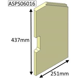 Parkray Aspect 6 (Eco)Left Hand Side Fire Brick - ASPS06016