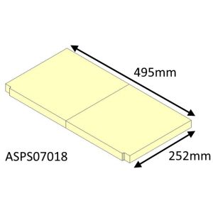 Parkray Aspect 7 (Eco) Base Fire Brick - ASPS07018