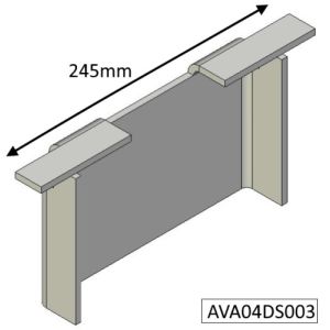 Avalon 4 Double Sided Single Depth Double Sided Side Plate - AVA04DS003