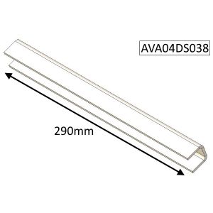 Avalon 4 Double Sided Single Depth Edge Support Baffle Plate - AVA04DS038