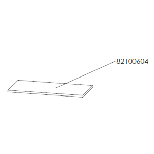 Dik Geurts Vidar Wall Mounted Eco Design Ready Wood Burning Stove - Baffle Throat Plate [82100604]