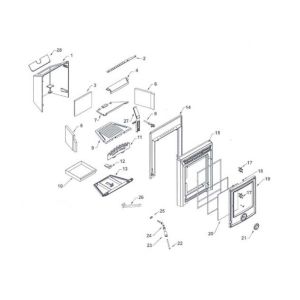 Bilberry Insert Stove Replacement Glass CA10I11