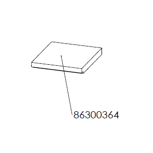 Dik Geurts Keld Wood Burning Stove - Bottom Brick Left [86300364]
