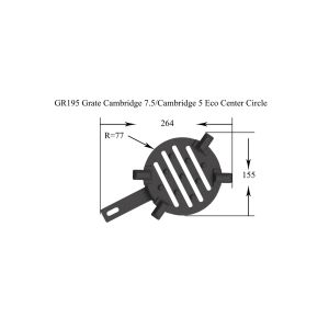 GR195 - Grate Cambridge 7.5 Center Circle