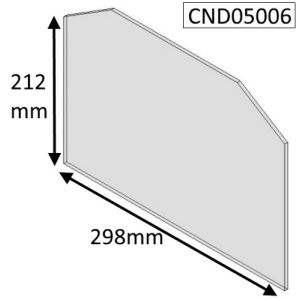 Parkray Consort 5 Standard (Single Door) Replacement Glass - CND05006