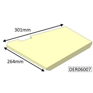 Di Lusso R6 Inset Base Left Hand (Eco) Fire Brick - DER06007