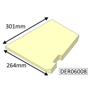 Di Lusso R6 Inset Base Right Hand (Eco) Fire Brick - DER06008