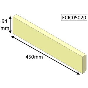 Parkray Aspect 5 (Non Eco) Rear Lower Fire Brick - ECIC05020