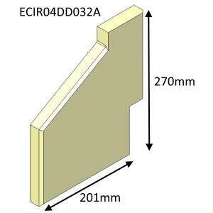 Parkray Aspect 4 Double Sided Double Depth Left Hand Side Fire Brick - ECIR04DD032A