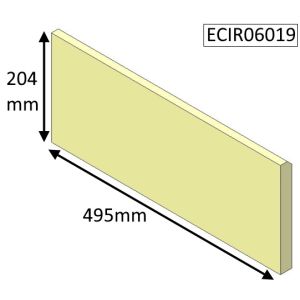 Parkray Aspect 6 (Non Eco) Upper Rear Fire Brick - ECIR06019