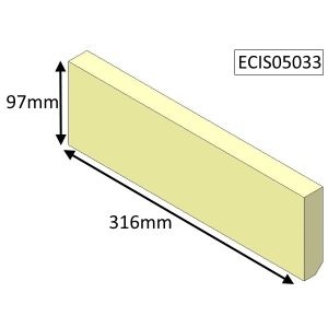 Parkray Aspect 5 Slimline Lower Rear Fire Brick - ECIS05033