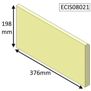 Parkray Aspect 8 Slimline Rear Upper Fire Brick - ECIS08021