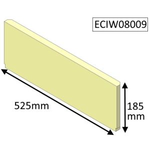 Parkray Aspect 8 Boiler Rear Upper Fire Brick - ECIW08009