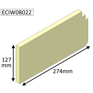 Parkray Aspect 8 Boiler Left Hand Side Lower Fire Brick - ECIW08022