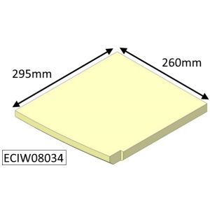 Parkray Aspect 8 Boiler Right Hand Base Fire Brick - ECIW08034