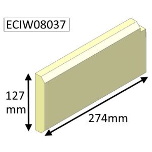 Parkray Aspect 8 Boiler Right Hand Side Lower Fire Brick - ECIW08037
