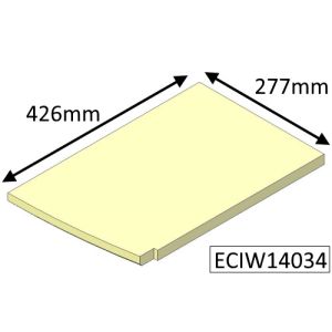 Parkray Aspect 14 Boiler(Non Eco) Right Hand Base Fire Brick - ECIW14034