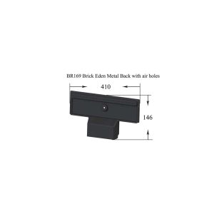 BR169 Brick Eden Metal Back with air holes
