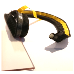 Heat Resistant Self Adhesive Gasket Ladder Rope Black - Per Metre