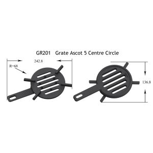 GR201 - Grate Ascot 5 Centre Circle