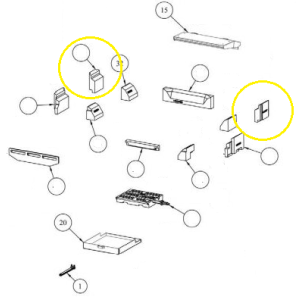 Waterford Stanley Grainne Room Heater Side Back Brick Set [H00187AXX ][30] *1 Each Side Needed*
