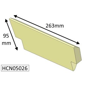 Cleanburn Sonderskoven 5 Inset Upper (MKI) Rear Fire Brick - HCN05026