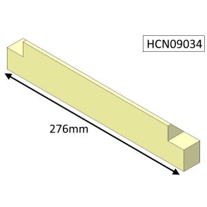 Parkray Chevin 8 Inset Upper Rear Brick - HCN09034