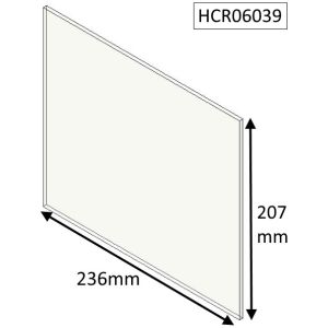 Hunter Hawk 4/4D Double Sided Single Depth Hawk (Traditional Door) Glass - HCR06039