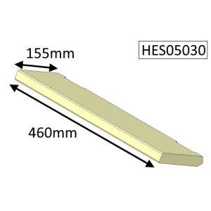 Hunter Herald 5 Slimline (Eco) Baffle fire Brick Plate - HHS05030