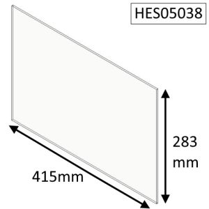 Hunter Herald 5 Slimline (Eco) Replacement Glass - HES05038