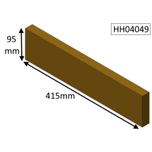 Hunter Herald 4 (MKI) Herald 5 Compact (CEvII) Multifuel Rear Fire Brick - HH04049