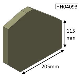 Hunter Herald 4 Multifuel (MKII) Side Fire Brick - HH04093