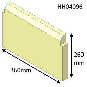 Hunter Herald 4 Wood (MKII) Rear Fire Brick - HH04096