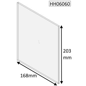 Hunter Herald 6 Double Sided Single Depth Double Door (Rectangular) Glass - HH06060