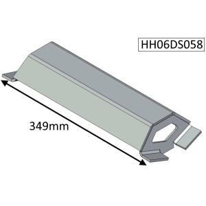 Parkray Consort 7 Double Sided Single Depth (CEvII) Baffle Plate - HH06DS058