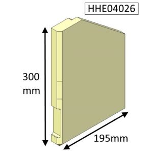  Hunter Herald 4 (Eco) Right Hand Side Fire Brick - HHE04026