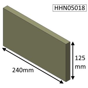 Hunter Herald 5 Inset Rear Fire Brick - HHN05018