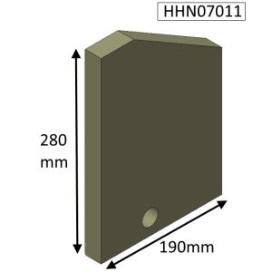 Hunter Herald 7 Inset Side Fire Brick - HHN07011
