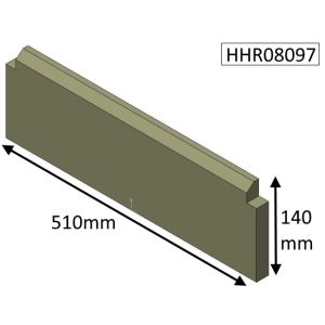 Hunter Herald 8 Multifuel (MKII) Rear Fire Brick - HHR08097