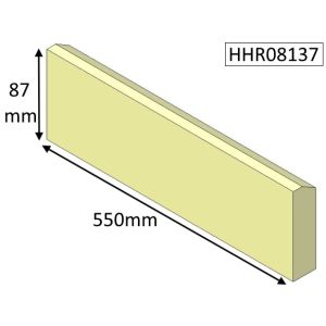 Hunter Herald 8 Multifuel (CE and CEvII ) Rear Fire Brick - HHR08137