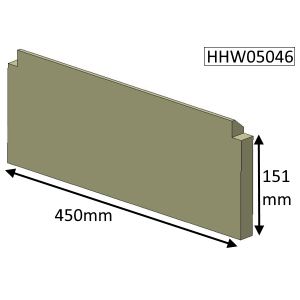 Hunter Herald 5 Slimline Multifuel (MKII) Rear Fire Brick - HHW05046