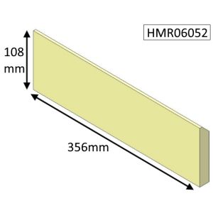 Di Lusso R6 Inset Rear Centre (Non Eco) Fire Brick - HMR06052