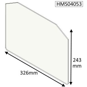 Cleanburn Lovenholm (Single Door) Replacement Glass - HMS04053
